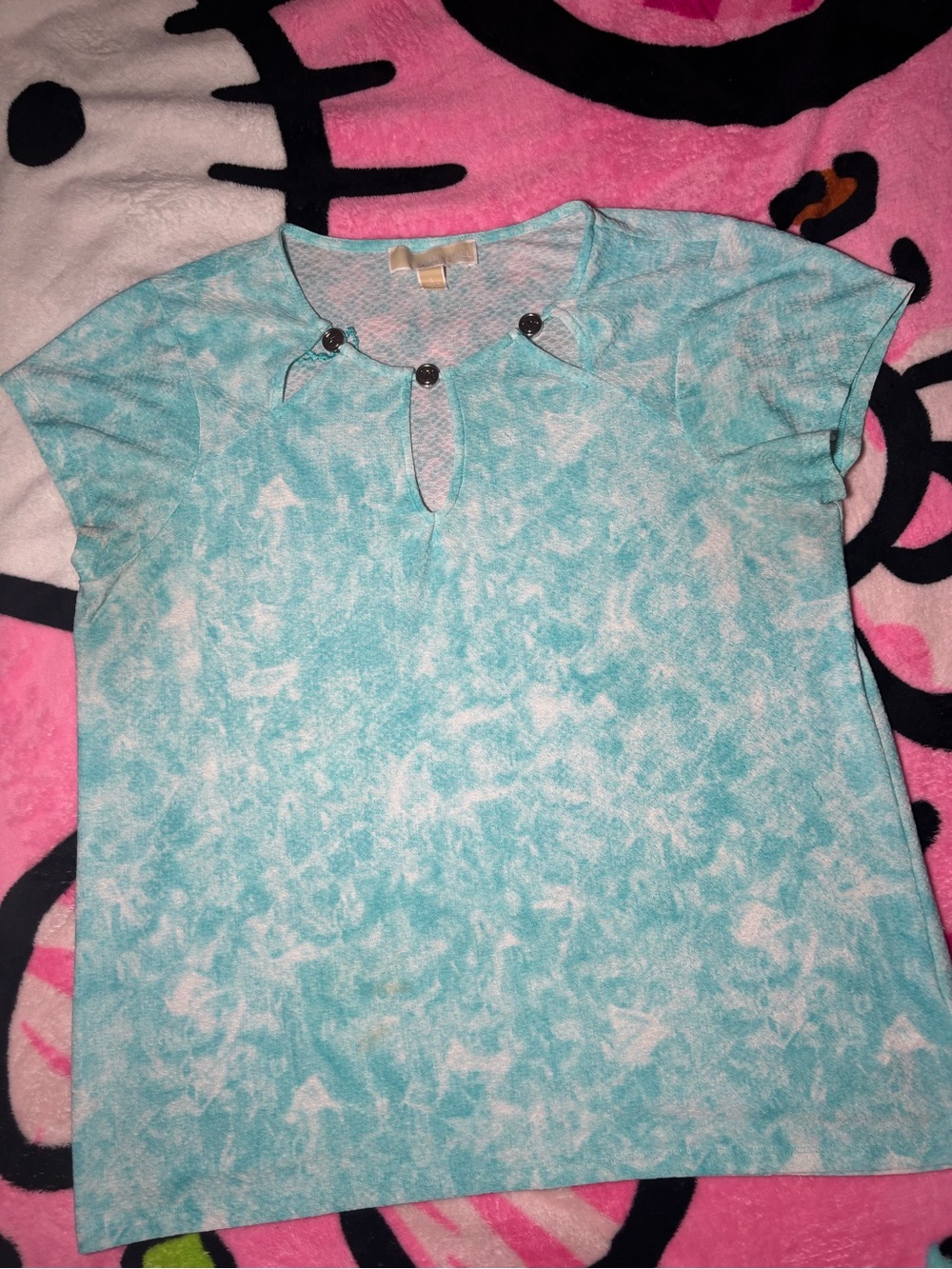 Michael Kors Women's Blue Sleevless
Blouse